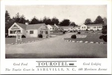 Vintage PPC - Tourotel, Asheville, NC - F18980