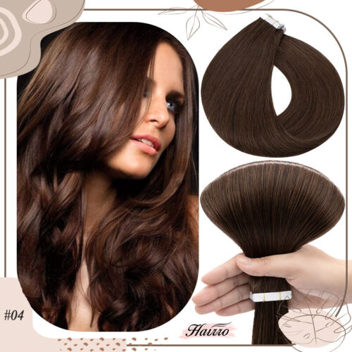 Tape In 100% Real Human Hair Extensions Skin Wefts 9A Thick Double Drawn Seamles - Picture 36 of 56