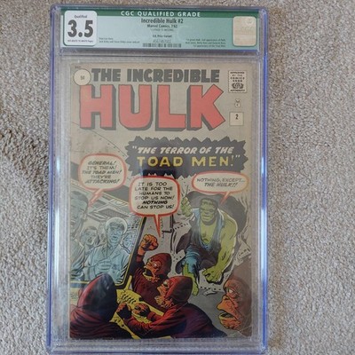 Incredible Hulk 2 - 1962 - 3.5 Very Good - (Qualified) - Kirby/Ditko cover