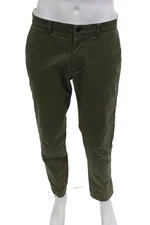 Club Monaco Mens Chinos Green Button Fly Size 32