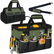 Tool Bag, Portable Tool Box Organizer Adjustable Shoulder Strap, Carry Tool T...