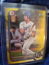 2022 Bowman 1st Luca Tresh Yellow #/75