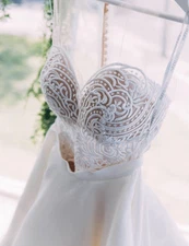 Martina Liana Two Piece Separates Lace Wedding Dress - Bryce Bodice + Skirt - 8