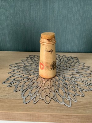 Essig Gefäss aus Keramik von Formano Höhe 16 cm und Durchmesser  5 cm