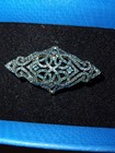 Blue Diamond Ring SIZE 8 Genuine Diamonds in a Stylish Design  — photo 1