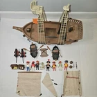 Vintage Playmobil Pirate Ship Lot – Complete Adventure Set with Figures, Cannons