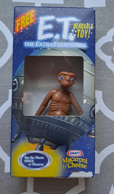 E.T. Extra Terrestrial - 2002 Toy in Kraft Mac N Cheese Box - FREE Shipping