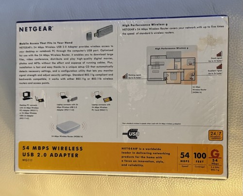 NETGEAR 54 MBPS Wireless USB 2.0 Adapter - Afbeelding 2 van 5