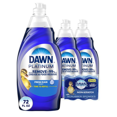 #ad #ad Platinum Dish Soap Liquid Dishwashing Liquid Grease Removal Fresh Rain 3x... $26.74