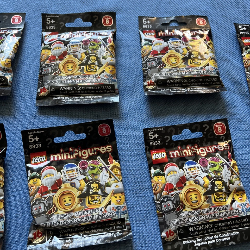 Set of (10) Lego Series 8 Minifigures 8833 FACTORY SEALED from 2012 - Image 3 of 4