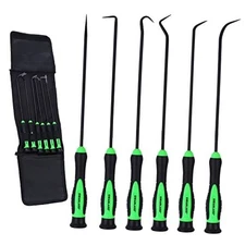 SWANLAKE Pick and Hook Set, Pick Tool Set for Car Auto Oil Seal/O 6-Piece Long