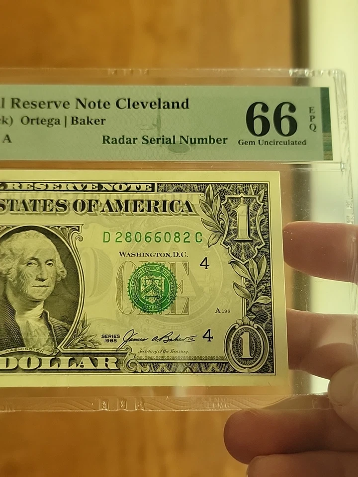 1985 Radar Note Graded PMG 66 EPQ GEM UNC - Image 4 of 4