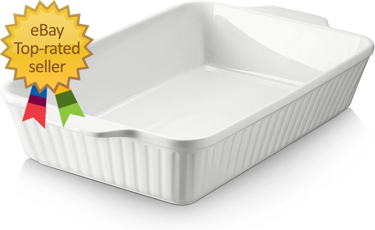 9X13 Ceramic Baking Dish, Large Lasagna Pan Deep for Oven 4.2 Quarts Baking Pan