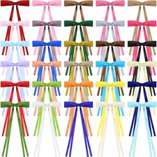 30 Pcs Hair Bow Clips Bulk Ribbon Bowknot Satin Tassel Hair Clips Barrettes A...