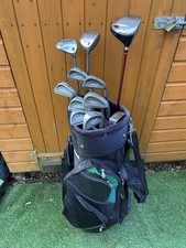 Nice Set Of Golf Clubs Including Mizuno Callaway With Hillbilly Cart Bag