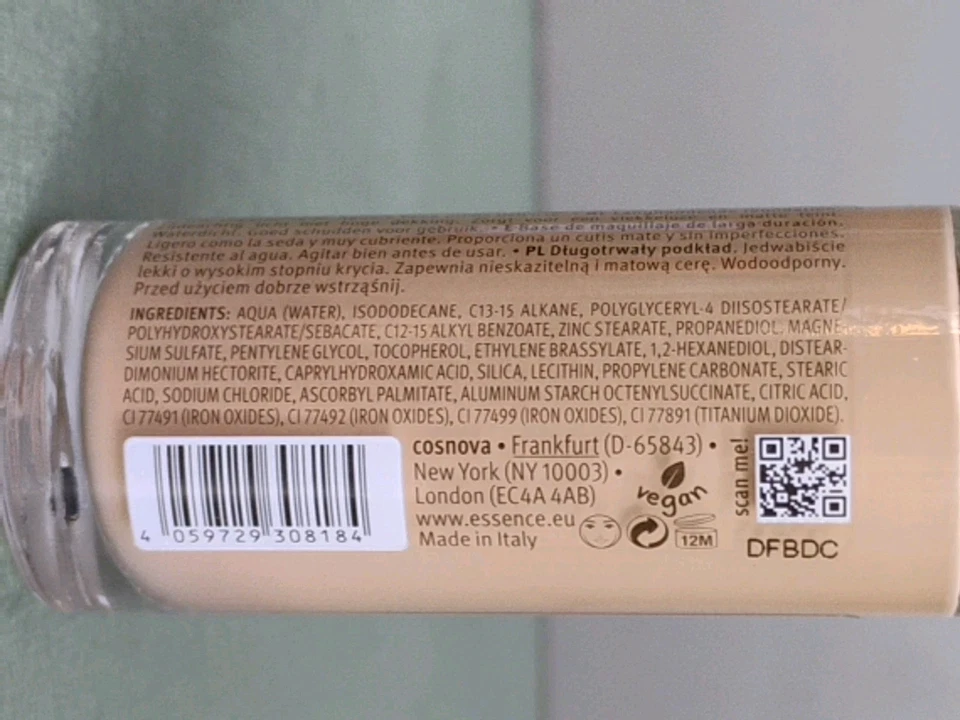 Essence Stay All Day 16h Foundation 10 Soft Beige 30ml 1oz Exp 11/2027 - Image 3 of 3