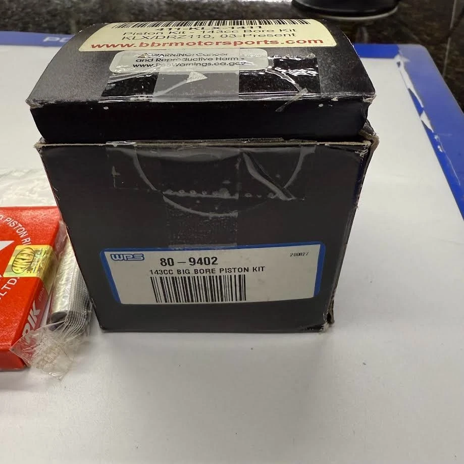 BBR Motorsports - Kit de pistón para 143cc Big Bore Kit DRZ110/KLX110 (80-9402) Foto 2 de 3