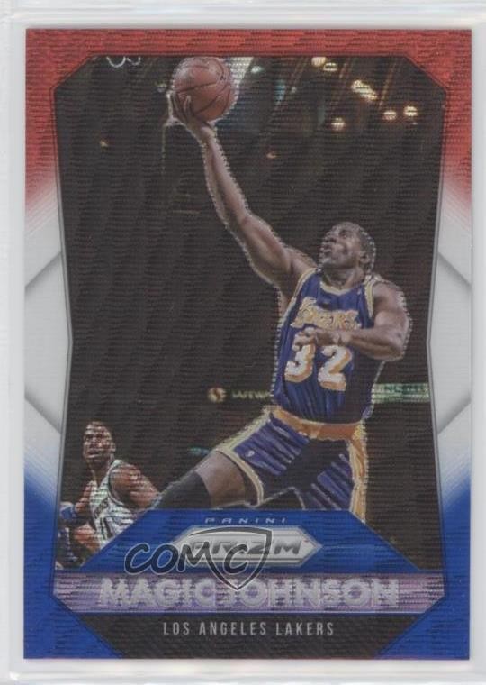 2015-16 Panini Prizm Red White & Blue Prizm Magic Johnson #248 HOF r0j