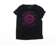 T-shirt donna UK taglia M American Freshman nera