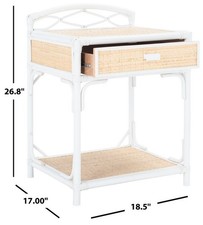 Safavieh BEA 1 CAJÓN 1 ESTANTE MESITA DE NOCHE, Precio rebajado 2172764610 NST4000B