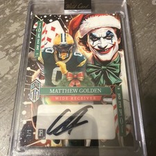 2025 Wild Card Jokers Wild True 1/1 Matthew Golden 1/1 Autograph Rookie Card