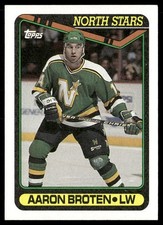 1990-91 Topps #118a Aaron Broten