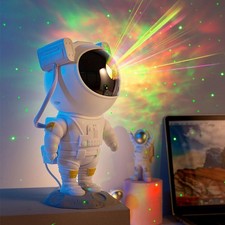 Creative Astronaut Galaxy Starry Sky Projector Nightlight USB Atmospher Bedroom 