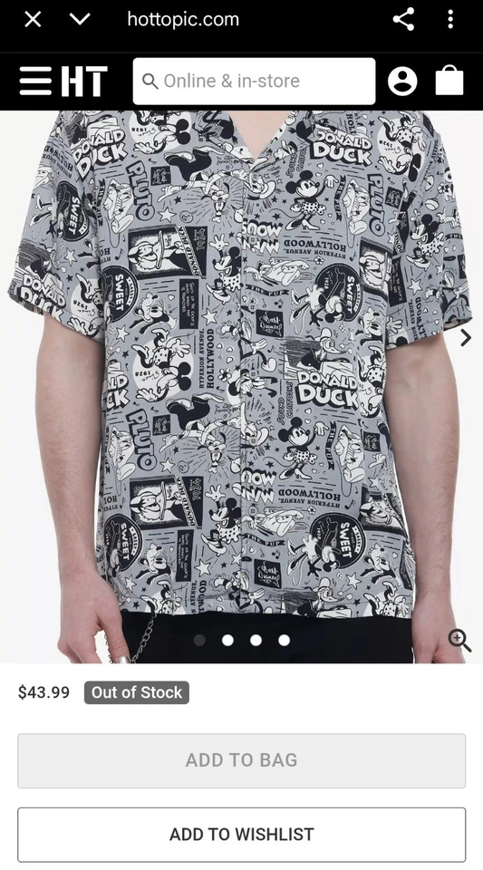 Our Universe Disney100 Mickey Mouse y amigos botón rayón grande Foto 3 de 4