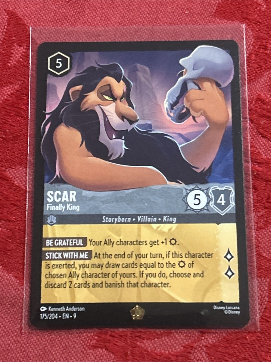 Disney Lorcana Fabled - Scar - Finally King - 175/204 Legendary | eBay
