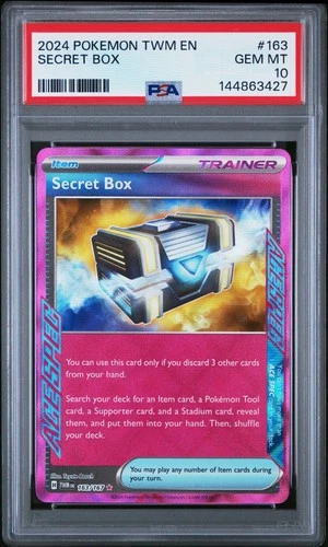 2024 Pokemon Twilight Masquerade TWM En Secret Box #163 PSA 10 Gem