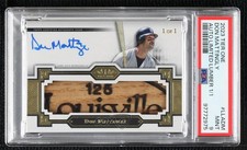 2023 Topps Tier One Limited Lumber 1/1 Don Mattingly PSA 9 MINT Auto 06bg