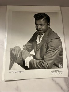 Vintage Press Photo: Little Anthony  8x10 B&W Music History African American