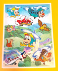 vintage Hallmark Budgie The Little Helicopter cartoon sticker sheet *flawed*