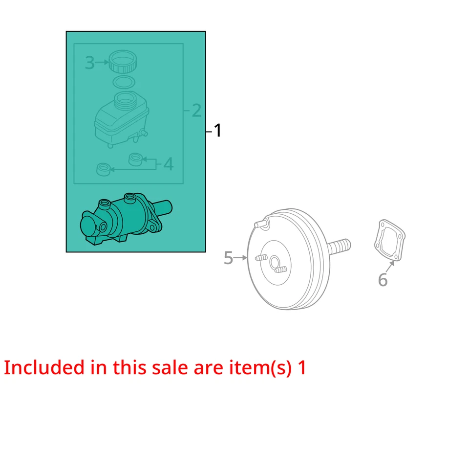 Mazda RX-8 2006 cilindro maestro de freno OEM 116 k millas - LKQ396634505 Foto 4 de 4