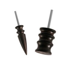 Leather Burnishing Bits Tool Set - 2 Styles for Polished Edges, Rotary Use