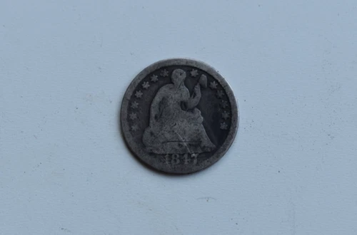 1847-P Seated Liberty Half Dime — photo from another recent sale