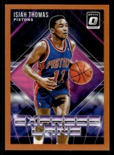 Isiah Thomas 2018-19 Donruss Optic Express Lane Orange #/39 #2 Pistons ESE