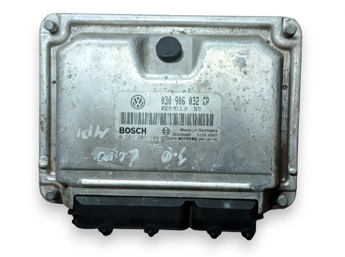 VW Lupo 6X Motorsteuergerät 030906032CP / 0261207199 (ME7.5.10) Steuergerät ECU