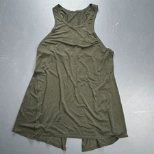 Lululemon Racerback Tank Top Women’s Medium Green Flowy Lightweight Gym Yoga