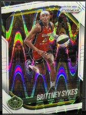 2025 Panini Prizm WNBA #121 Brittney Sykes White Seismic Prizm - Seattle Storm