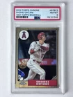 2022 Topps Chrome Shohei Ohtani #87BC-2 1987 Topps Baseball PSA 8 NM-MT Dodgers