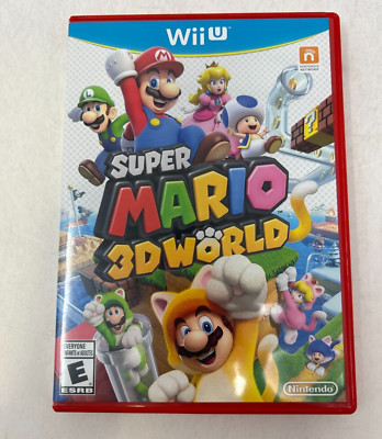 Case and Manual Only NO GAME Super Mario 3D World Nintendo Wii U Authentic