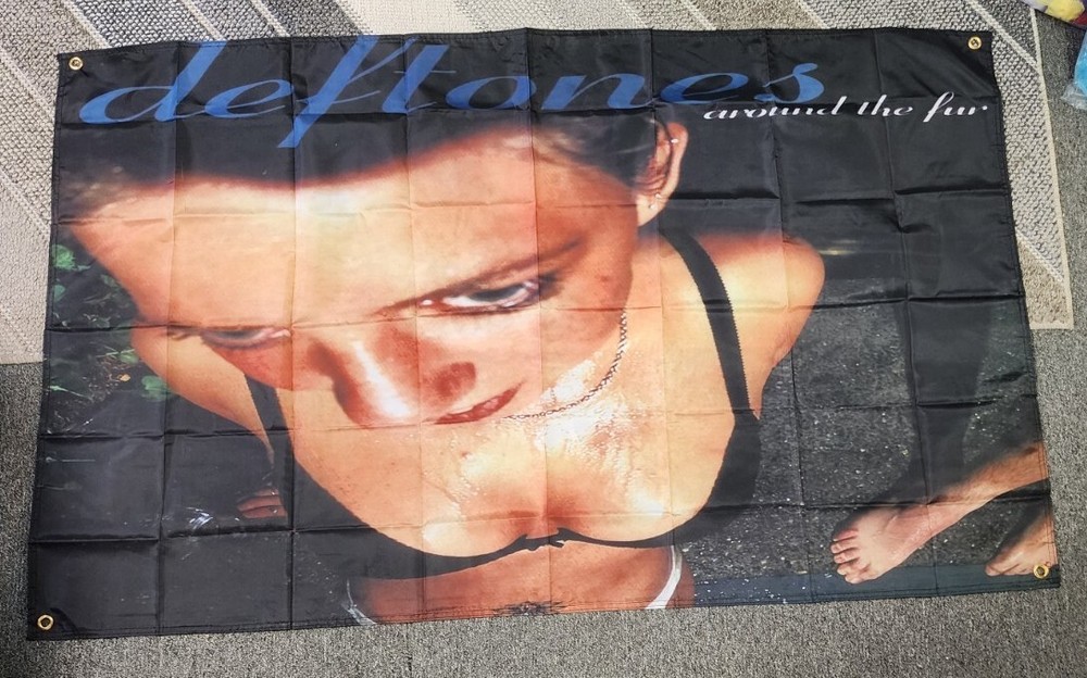 DAOOPS Around The Fur Deftones Cloth Poster Tapestry 3x5 FT Wall Hanging Banner