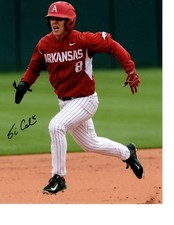 ERIC COLE ARKANSAS RAZORBACKS BASEBALL SIGNED 8X10 PHOTO W/COA 