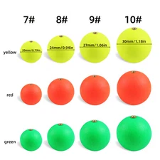 30Pcs Fishing Bobber Round Beads Stoppers Float Sinker Stops Floats 20mm -30mm