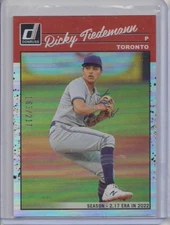 2023 Panini Donruss Retro Stat Line Ricky Tiedemann 163/217