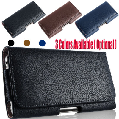 Cell Phone Pouch Case Holster Horizontal Leather Holder with Belt Clip & Loop US