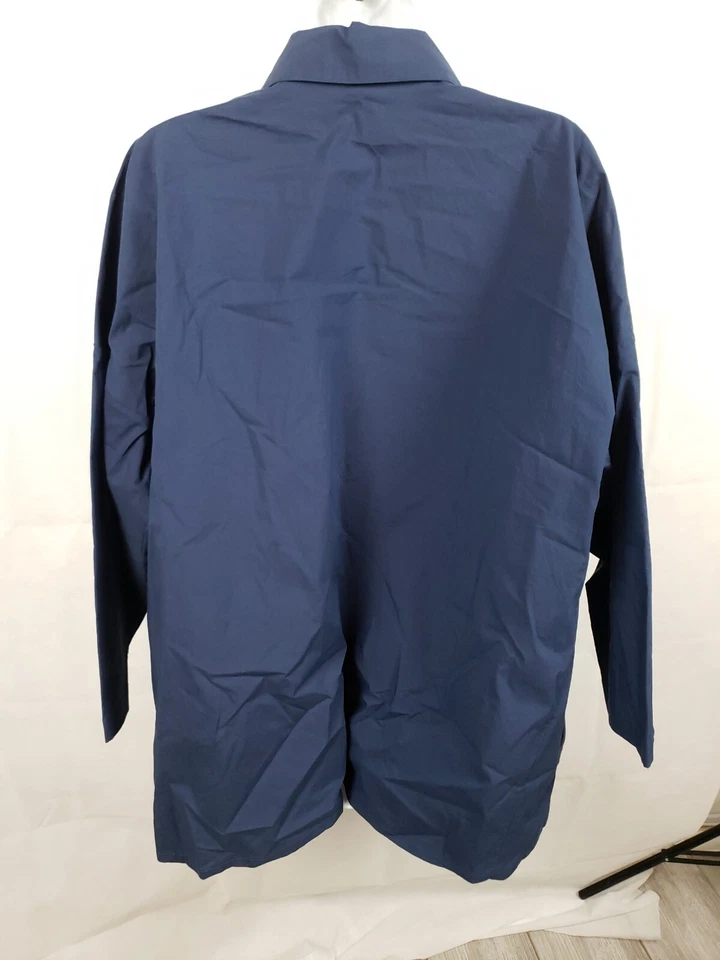 Mujer OSKA Kansa Denim PT Camisa Abotonada Talla M Azul Marino Algodón Top Foto 4 de 4