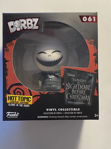 Funko Dorbz Disney NBC Jack Skellington #061 Hot Topic GITD Vinyl Figure