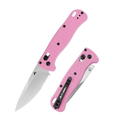 FLISSA 4.5'' Pocket Folding Knife Axis Lock Camping Hiking Knife with Pocket Clip